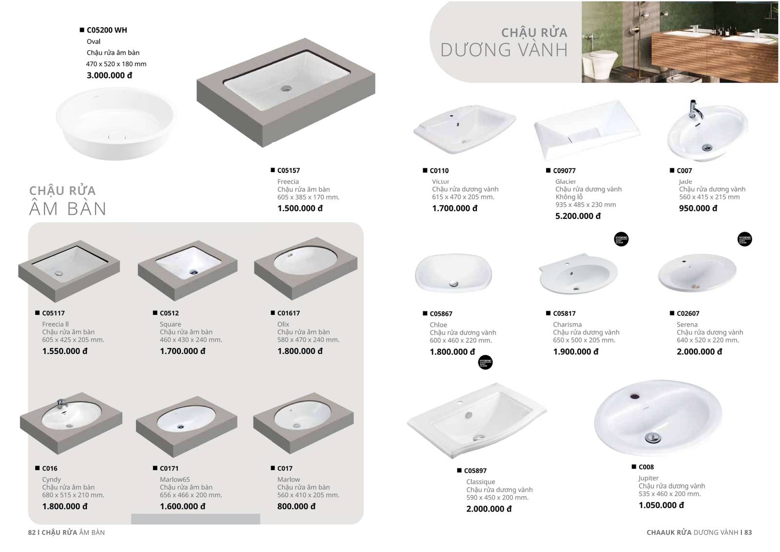 Thiết bị vệ sinh COTTO Catalogue và Bảng giá mới nhất 2025 /Page 40